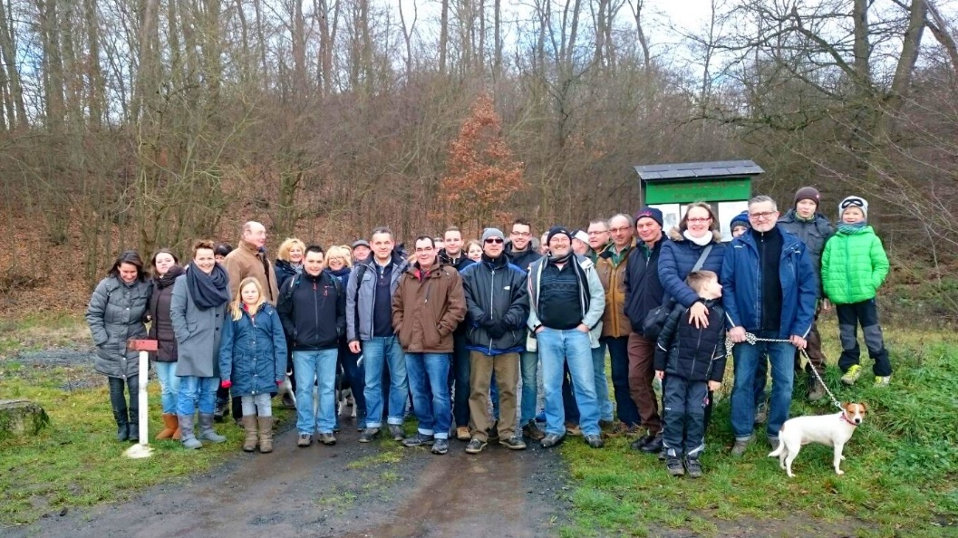 Winterwanderung-Gruppe